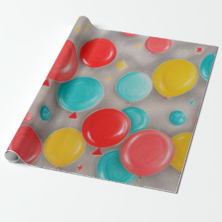 Geburtstags-Ballon-Verpackung Geschenkpapier