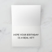 Geburtstags-Baseballschläger Karte (Innenseite)