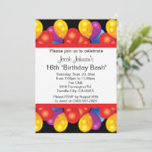 Geburtstags-Bash-Party-Feier| DIREKT Einladung (Stehend Vorderseite)
