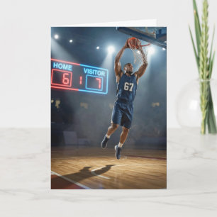Geburtstags-Basketballspieler Nummer 67 Karte