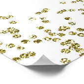 Geburtstags-Begrüßungszeichen für perfekten Wein Poster (Ecke)