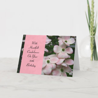 Geburtstags-Beileids-Karte - 50. Geburtstag Karte