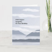 Geburtstags-Beileids-Karte Karte (Vorderseite)