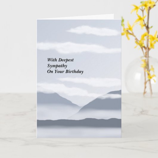 Geburtstags-Beileids-Karte Karte (Gelbe Blume)
