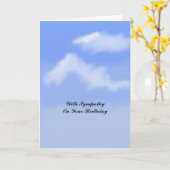Geburtstags-Beileids-Karte Karte (Gelbe Blume)