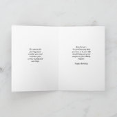 Geburtstags-Beileids-Karte Karte (Innenseite)