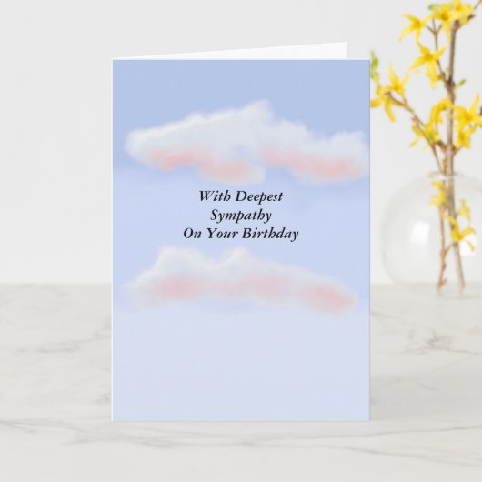 Geburtstags-Beileids-Karte Karte (Gelbe Blume)