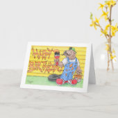 Geburtstags-Biber-Anstreicher Karte (Gelbe Blume)