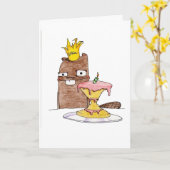 Geburtstags-Biber Karte (Gelbe Blume)