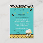 Geburtstags-Bienen-Visitenkarte B2 Visitenkarte (Rückseite)