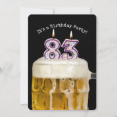 Geburtstags-Bier-Party Einladung (Vorderseite)