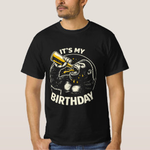 Geburtstags-Bier-Schlucker-Gorilla T-Shirt