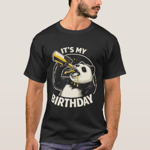 Geburtstags-Bier-Schlurf-Panda T-Shirt