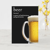 Geburtstags-Bierkrug Karte (Gelbe Blume)