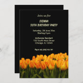 Geburtstags-Blume Einladung (Vorne/Hinten)