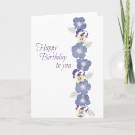 Geburtstags-Blume Karte