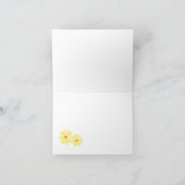 Geburtstags-Blume Karte (Innenseite)