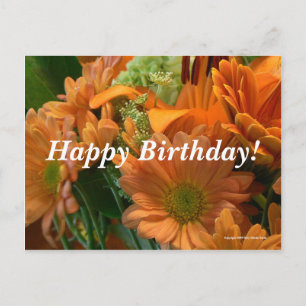 Geburtstags-Blume Postkarte