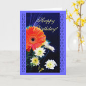 Geburtstags-Blumenblumenstrauß Karte (Gelbe Blume)