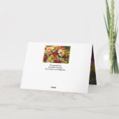 Geburtstags-Blumenstrauß Karte (Rückseite)