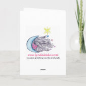 Geburtstags-Boogieschuhe Karte (Rückseite)