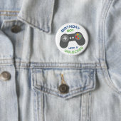 Geburtstags-Boy-Videospiele Themed Party Button (Beispiel)