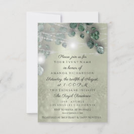 Geburtstags Brautparty Light Jar Rustikale Vegetat Einladung