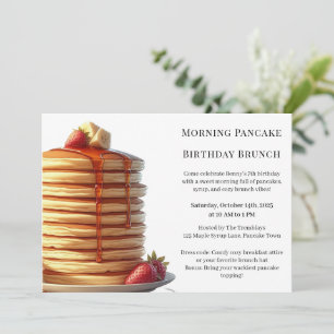 Geburtstags-Brunch mit Pfannkuchen am Morgen Gem Einladung