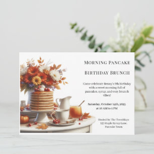 Geburtstags-Brunch mit Pfannkuchen am Morgen Gem Einladung