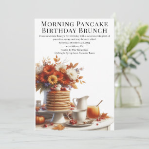 Geburtstags-Brunch mit Pfannkuchen am Morgen Gem Einladung