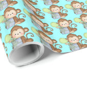 Geburtstags-Cartoon Geschenkpapier (Rolleneckpunkt)