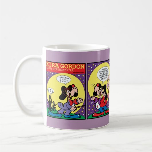 Geburtstags-Cartoon Kaffeetasse (Links)