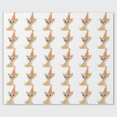 Geburtstags-Chihuahua Geschenkpapier (Flach)