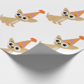 Geburtstags-Chihuahua Geschenkpapier (Ecke)