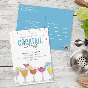 Geburtstags-Cocktails für Erwachsene nach Maß Einladung