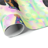 Geburtstags-Dackel Geschenkpapier (Rolleneckpunkt)