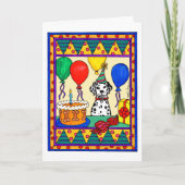 GEBURTSTAGS-DALMATINER KARTE (Vorderseite)