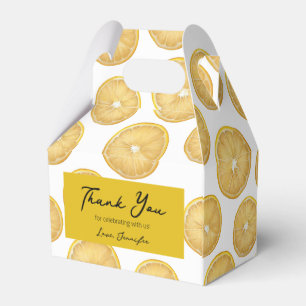 Geburtstags-Dankeschön-Geschenkboxen (Zitrone) Geschenkschachtel