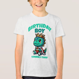 Geburtstags-Dinosaur-T-Shirt für Jungen wird heute Tri-Blend Shirt