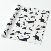 Geburtstags-Dinosaurier Geschenkpapier (Ungerollt)