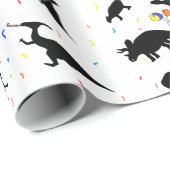 Geburtstags-Dinosaurier Geschenkpapier (Rolleneckpunkt)