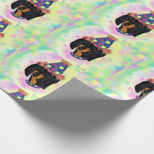 Geburtstags-Doxie Geschenkpapier