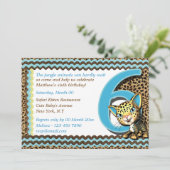 Geburtstags-Dschungelsafari des Babys 6. Einladung