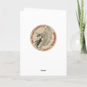 Geburtstags-Einhorn Karte (Rückseite)