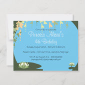 Geburtstags-Einladung - Prinzessin u. Frosch Einladung (Rückseite)