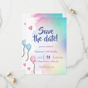Geburtstags-Einladung "Termin vormerken" Save The Date