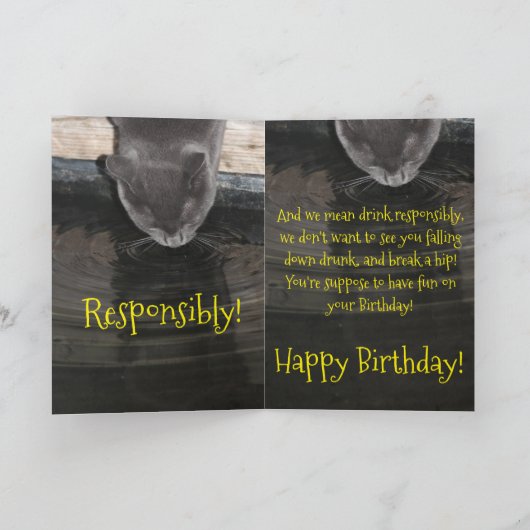 Geburtstags-Erinnerung Karte (Innenseite)