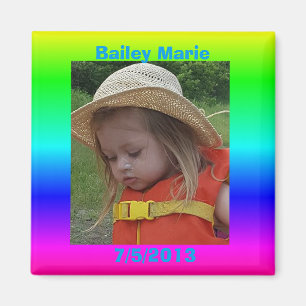 Geburtstags-Erinnerungs-Kühlschrank-Foto-Magneten Magnet