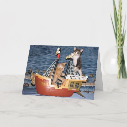 Geburtstags-Erlebnis - Katze / Kitten - Geburtstag Karte (Vorderseite)