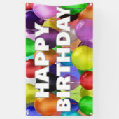 Geburtstags-Fahne im Freien Banner (Vertikal)